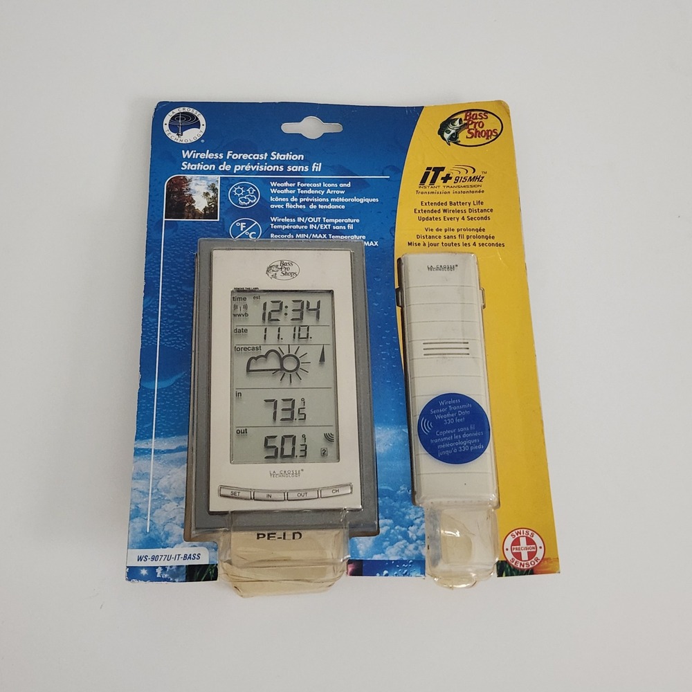 La Crosse Technology Bass Pro Shops Wireless Forecast Weather Station NEW